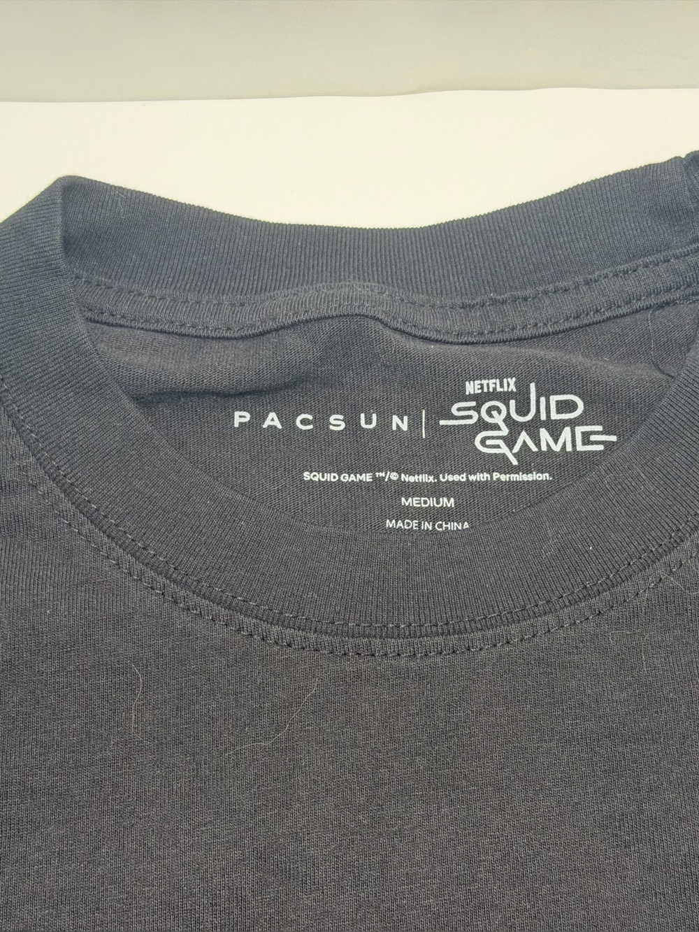 PacSun Black Men's Squid Games Short Sleeve T-Shirt Size Medium - Picture 2 of 13